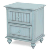 Monaco Distressed Blue Stain 2 Pc Bedroom Set with Queen Headboard and Nightstand Model B81832-B81840 By Seawinds Trading