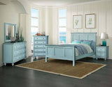 Monaco Distressed Blue 2 Pc Dresser and Mirror Set Model B81837-2Pc-set By Seawinds Trading