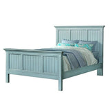 Monaco Distressed Blue Queen Complete Bed Model B81840CPLTD By Seawinds Trading
