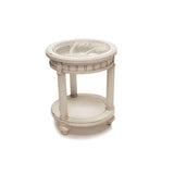 Monaco Solid Wood Tropical End Table by Seawinds Trading B81802-BLANC