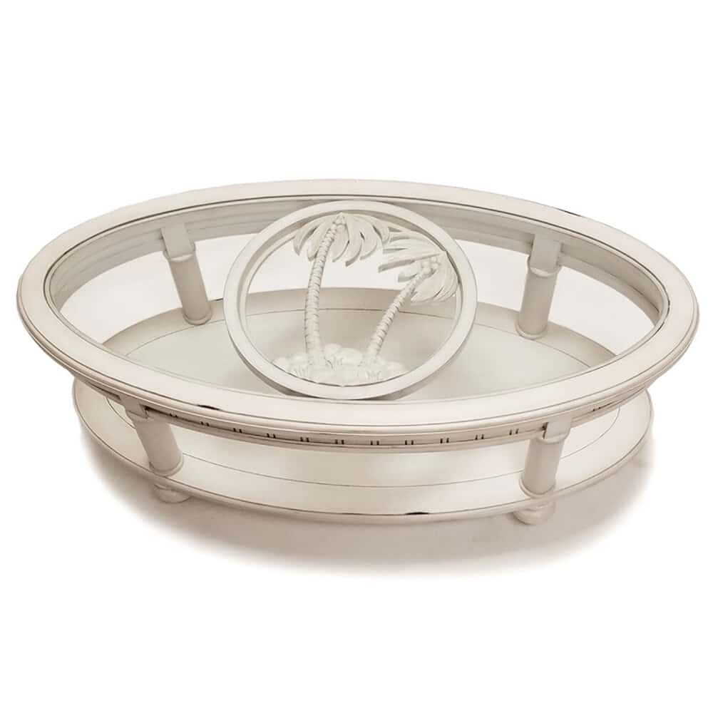 Monaco Solid Wood Tropical Coffee Table by Seawinds Trading Model B81803-BLANC