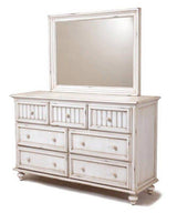 Monaco Distressed White 5 Pc Bedroom Set By Seawinds Trading