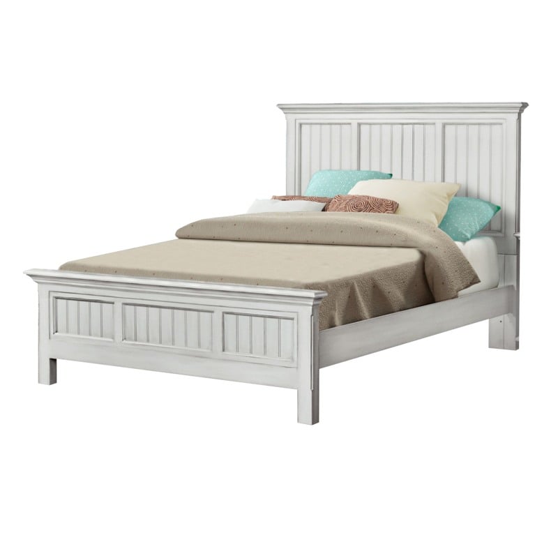 Monaco Distressed White 5 Pc Bedroom Set By Seawinds Trading
