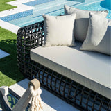 Monte Carlo Outdoor 4-Pc Seating Set Model PRP-8801-BLK-4PC by Pelican Reef