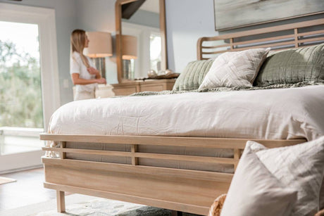 Monterey Coastal Queen Complete Bed from Seawinds Trading Model B366QBED-SANDSTONE