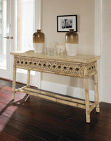 Morocco Rattan Console Table Model MC-15 By Designer Wicker Tribor