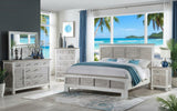 Nantucket Coastal Style Queen Complete Bed by Wicker Fair
