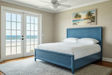 Naples Wicker and Rattan King Panel Bed Model 807-026 by Braxton Culler