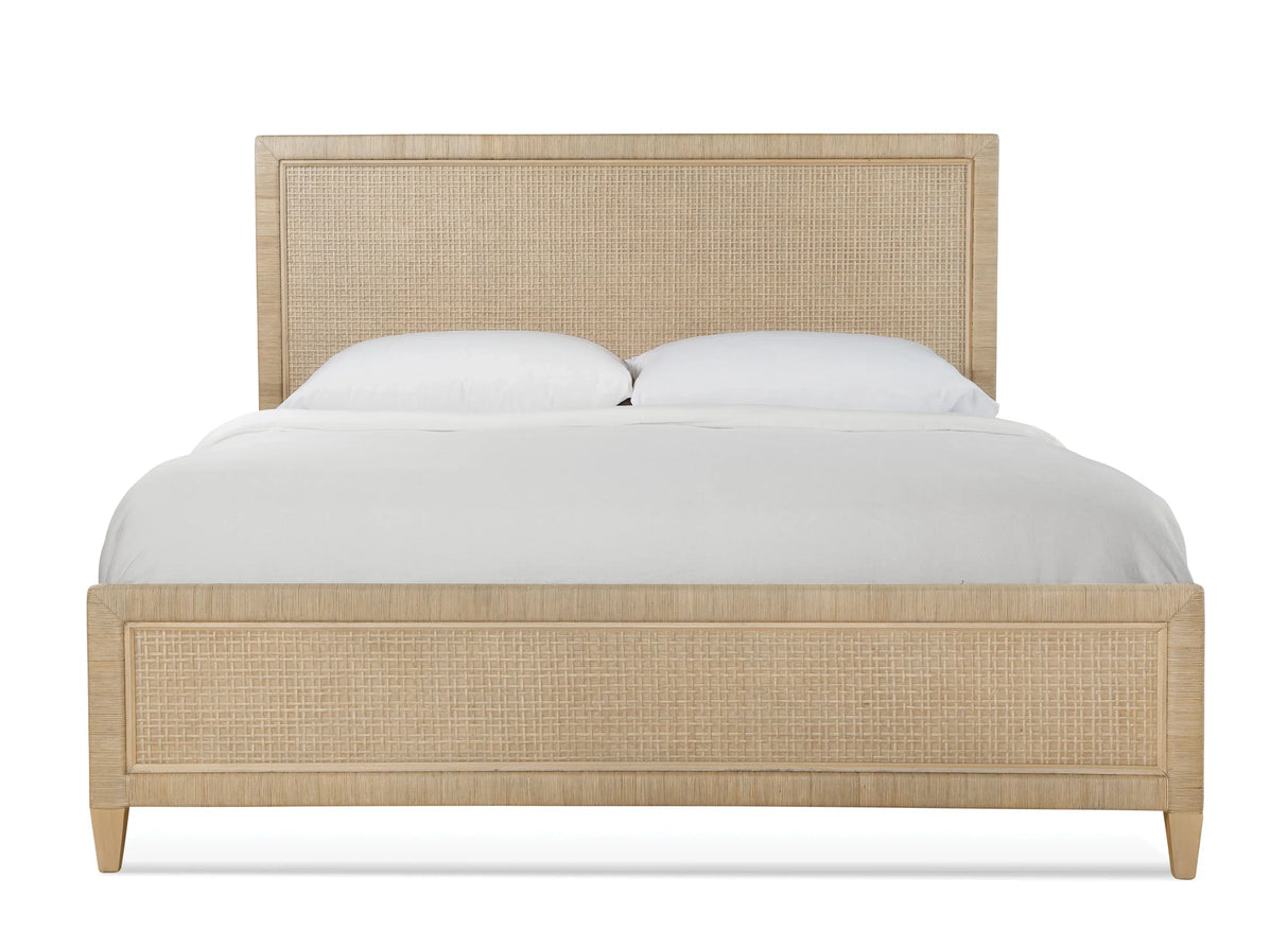 Naples Wicker and Rattan King Panel Bed Model 807-026 by Braxton Culler