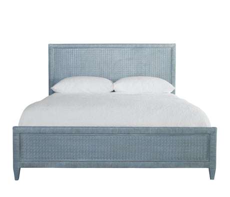 Naples Wicker and Rattan King Panel Bed Model 807-026 by Braxton Culler