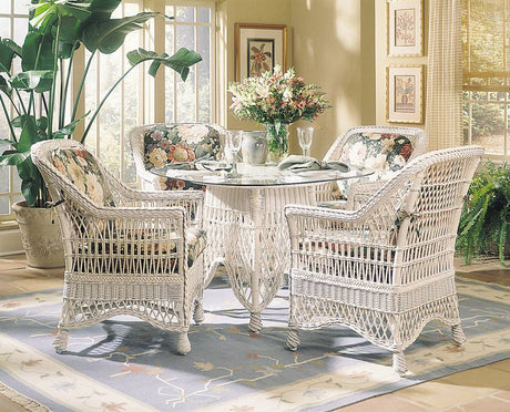 Naples Beautiful Dining Arm Chair Model N-22 by Designer Wicker Tribor