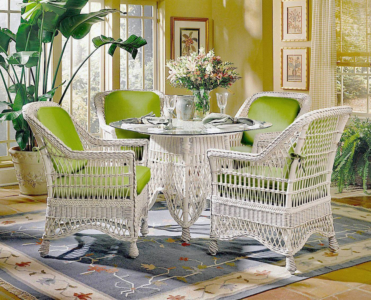 Naples Beautiful Dining Arm Chair Model N-22 by Designer Wicker Tribor