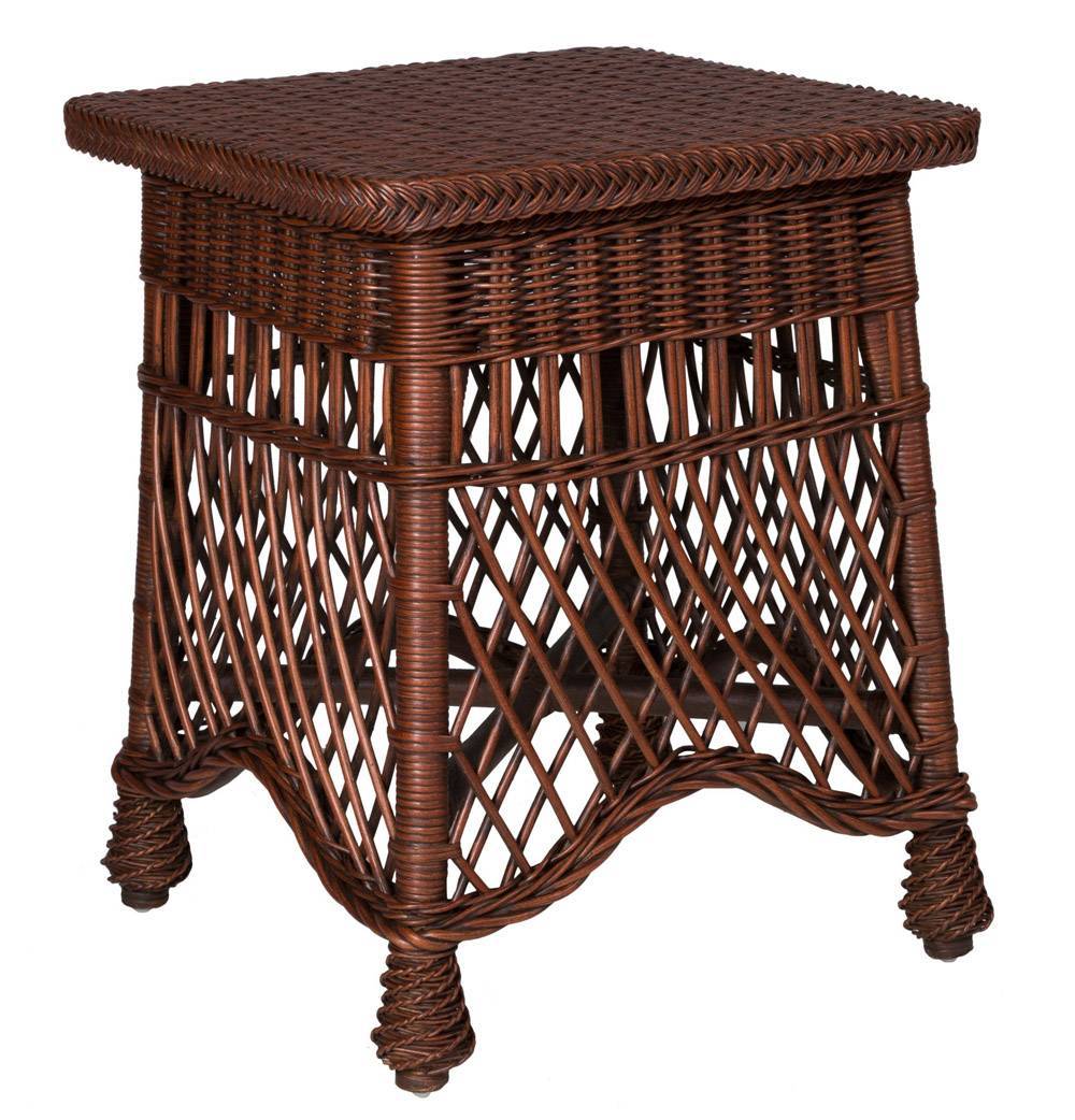 Naples Rattan Living Room End Table Model N-09 by Designer Wicker Tribor