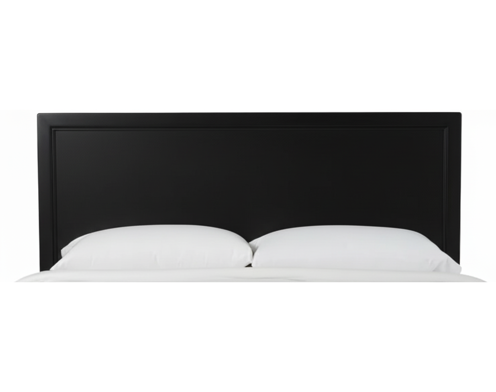 Naples King Black Rattan Headboard by Braxton Culler Made in the USA Model 807-026H-BLACK