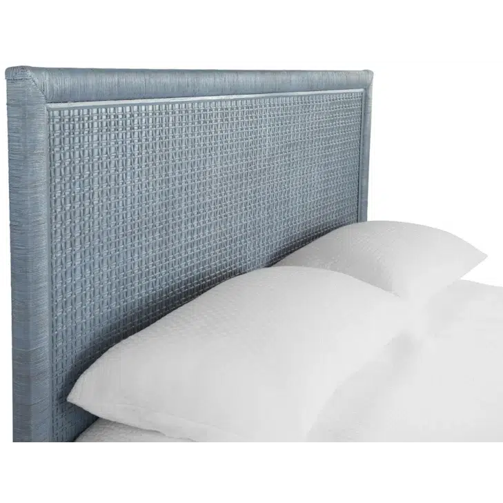 Naples Wicker and Rattan King Panel Bed Model 807-026 by Braxton Culler