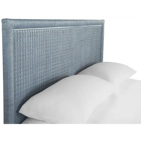 Naples Wicker and Rattan King Panel Bed Model 807-026 by Braxton Culler