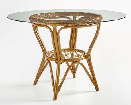 New Twist Round Dining Table Model 3317-GL42RD from South Sea Rattan