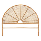 Cruz Bohemian Honey Rattan Queen Headboard