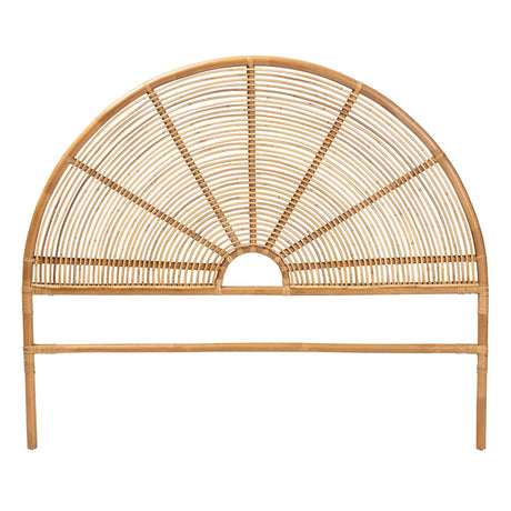 Cruz Bohemian Honey Rattan Queen Headboard