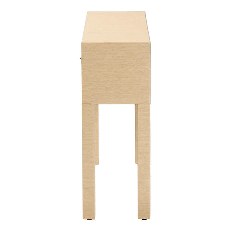 Noah Grasscloth 2-Drawer Console Table by Wicker Fair