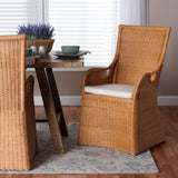 Wicker Fair Rattan Noble Dining Chair or Accent Chair