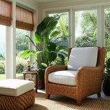 Rhodes Rattan Lounge Chair by Capris Furniture Model OC307