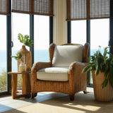 Rhodes Rattan Lounge Chair by Capris Furniture Model OC307