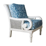 Biscayne Wood and Wicker Lounge Chair from Capris Furniture Model OC318