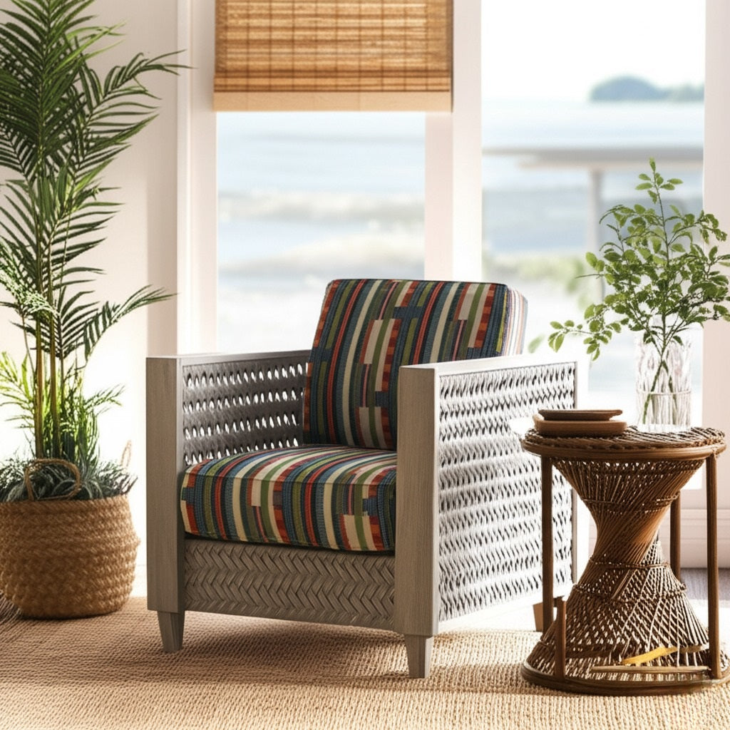 Capri Rattan Lounge Chair by Capris Furniture Model OC384