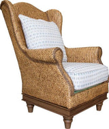 Chattanooga 4 Pc Rattan Chair and Upholstered Sofa Set Model OC393-S5521 by Capris Furniture