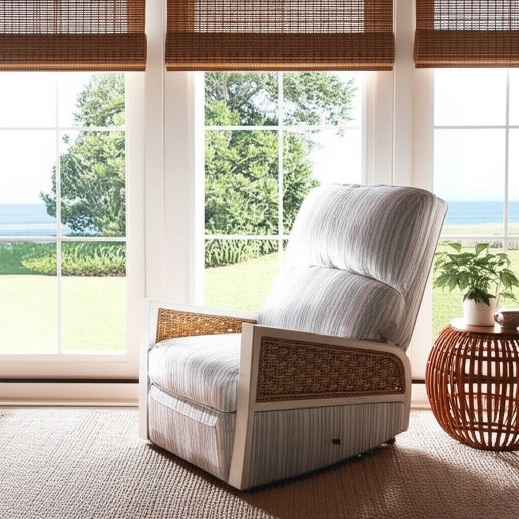 Monaco Rattan Recliner Glider by Capris Furniture Model RG732