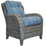 Borneo Rattan and Wood Ocassional Chair from Capris Furniture Model OC752