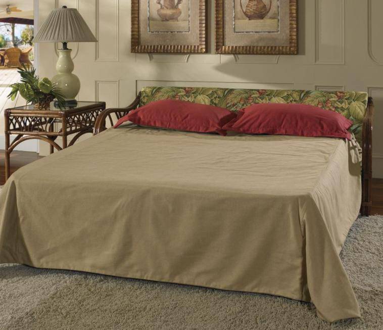 Antigua Queen Sleeper Sofa Deep Seating by South Sea Rattan Model 3116