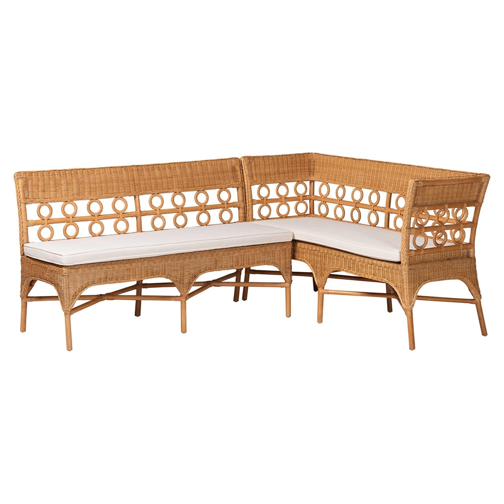 Wicker Fair Rattan Osaka 2 Pc Dining Nook Set