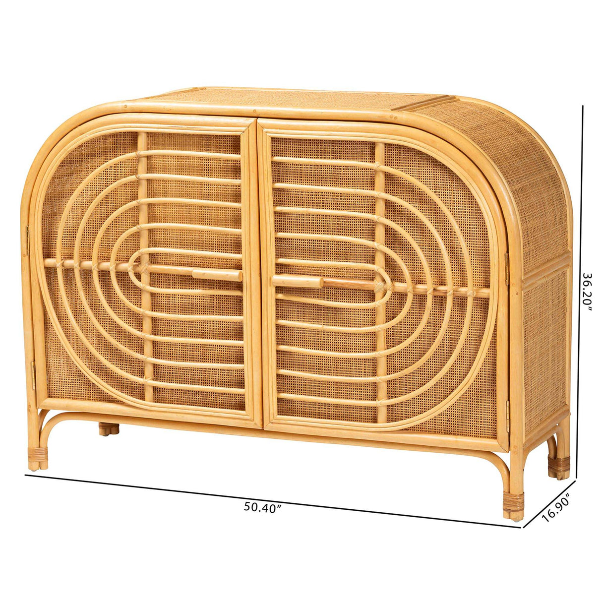 Maya Wicker Fair Rattan Sideboard or Other Storage