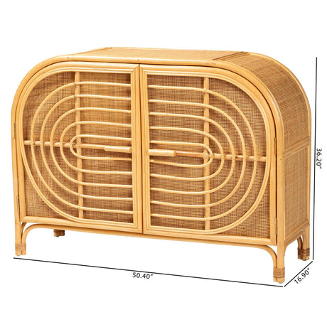 Maya Wicker Fair Rattan Sideboard or Other Storage