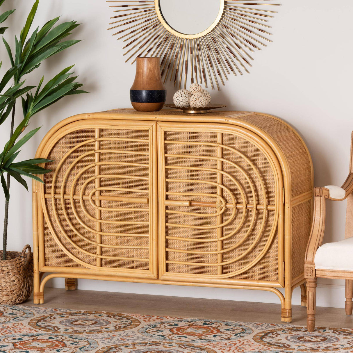 Maya Wicker Fair Rattan Sideboard or Other Storage