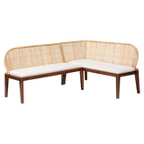 Sapporo 2 Piece Corner Bench Set with Cushion Set by Wicker Fair