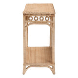 Alfred Braided Natural Rattan Console Table by Wicker Fair