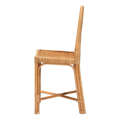 Oxford Round Back Rattan Counter Stool by Wicker Fair