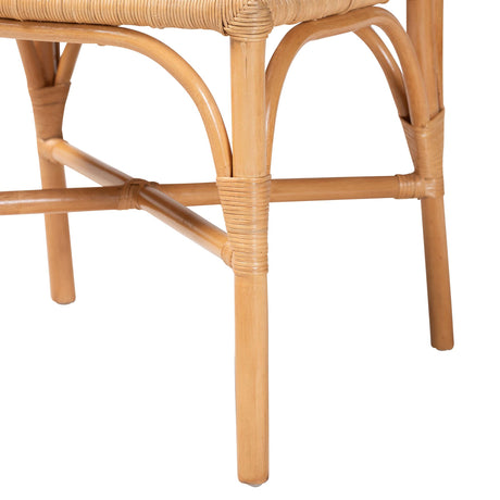 Oxford Round Back Rattan Dining Chair Set of 2 by Wicker Fair