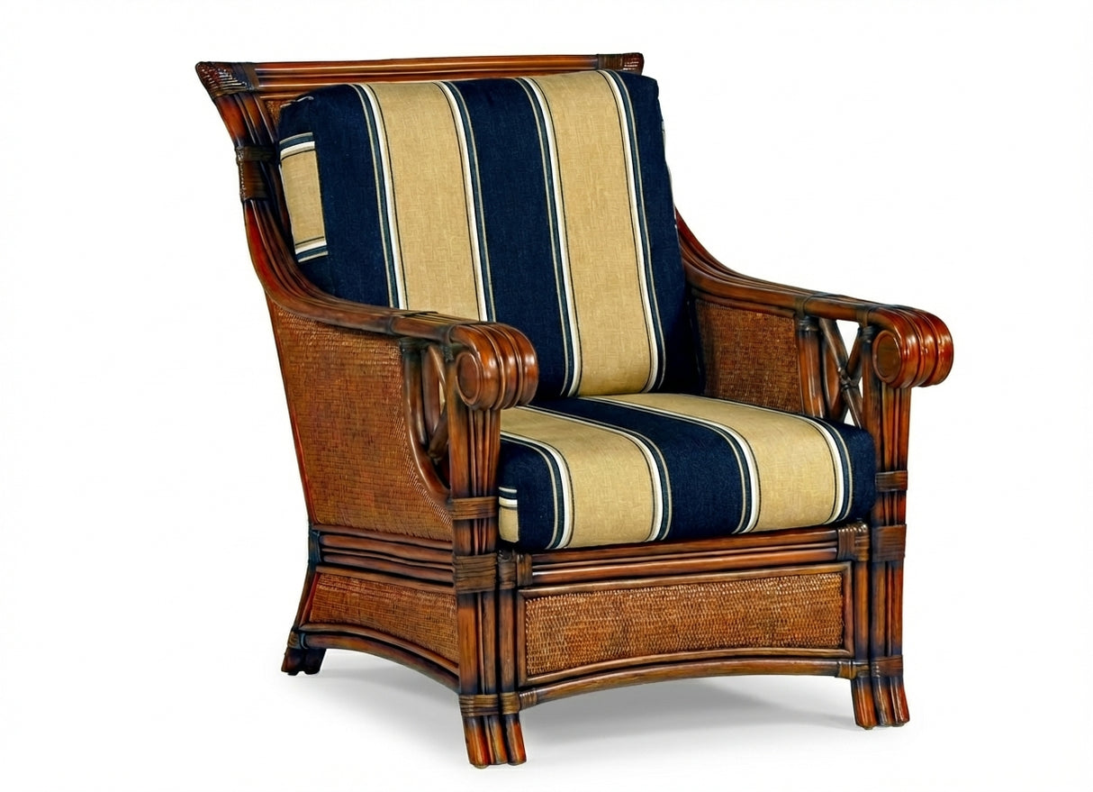 Pacifica Rattan Arm Chair with Deep Seating Comfort Adds Beauty to any Room