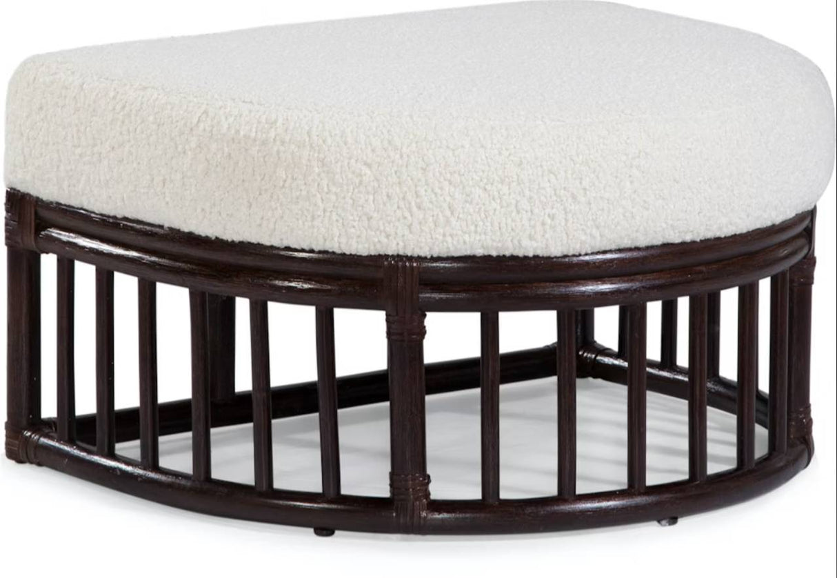 Palisades Indoor Rattan Ottoman Model 1044-009 by Braxton Culler