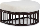 Palisades Indoor Rattan Ottoman Model 1044-009 by Braxton Culler