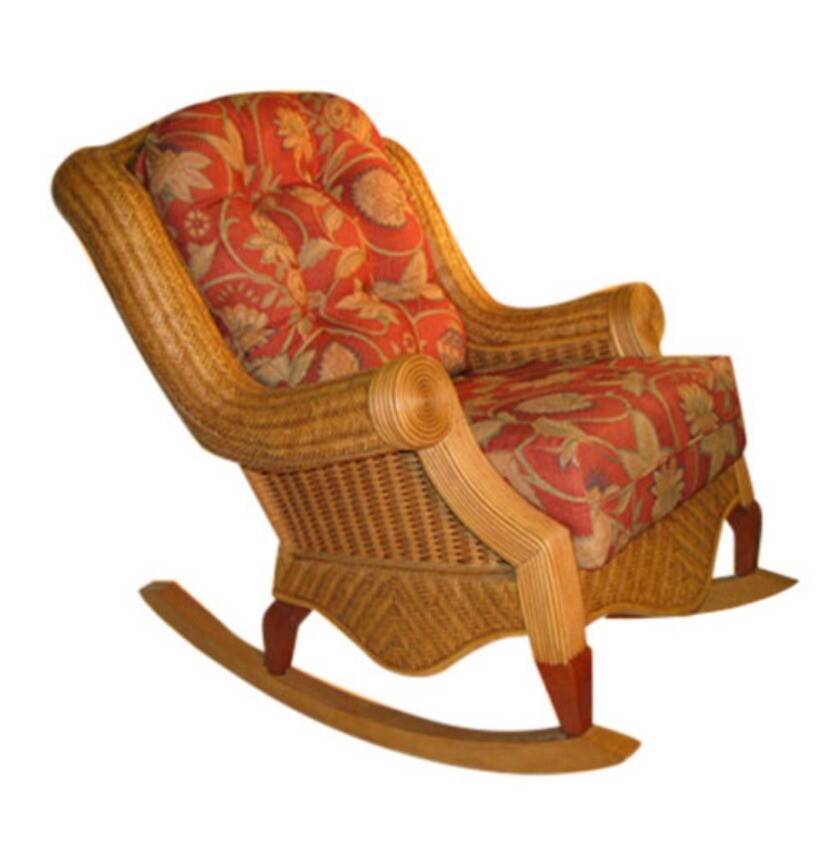 Palm Beach Rattan Rocking Chair Model PBR from Spice Island Wicker