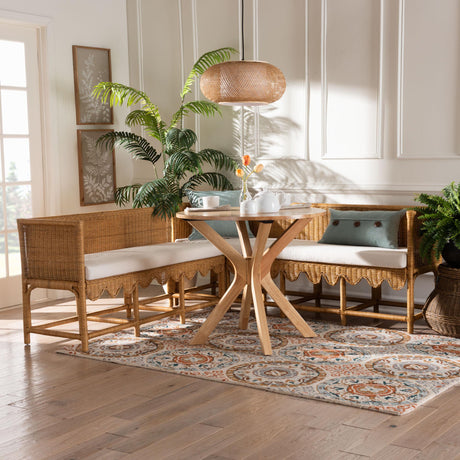 Palm Coast Rattan Dining Nook Set