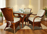 Palm Coast Rattan Dining Arm Chair Model PCDC by Wicker Fair - Choice of Cushions Made in the USA