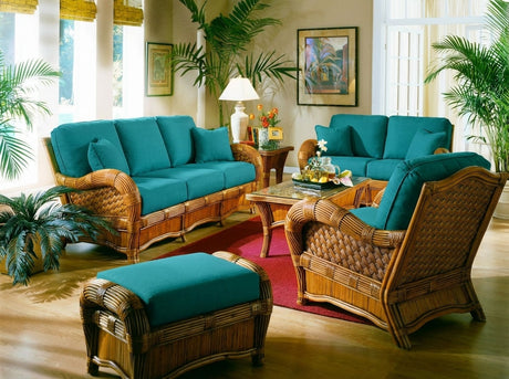 Palm Coast 2 Pc Set with Lounge Chair and End Table Model PC-2PC-SET with Choice of Cushions Made in the USA by Wicker Fair