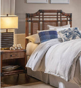 Palm Cove Wicker King Headboard Model 1102-5647-ATQ from Hospitality Rattan