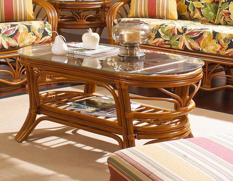 Palm Harbor Rattan Loveseat Model 8602 from South Sea Rattan